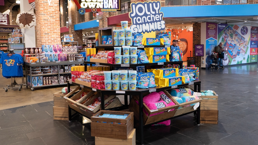 JOLLY RANCHER and TWIZZLER Chocolate retail display