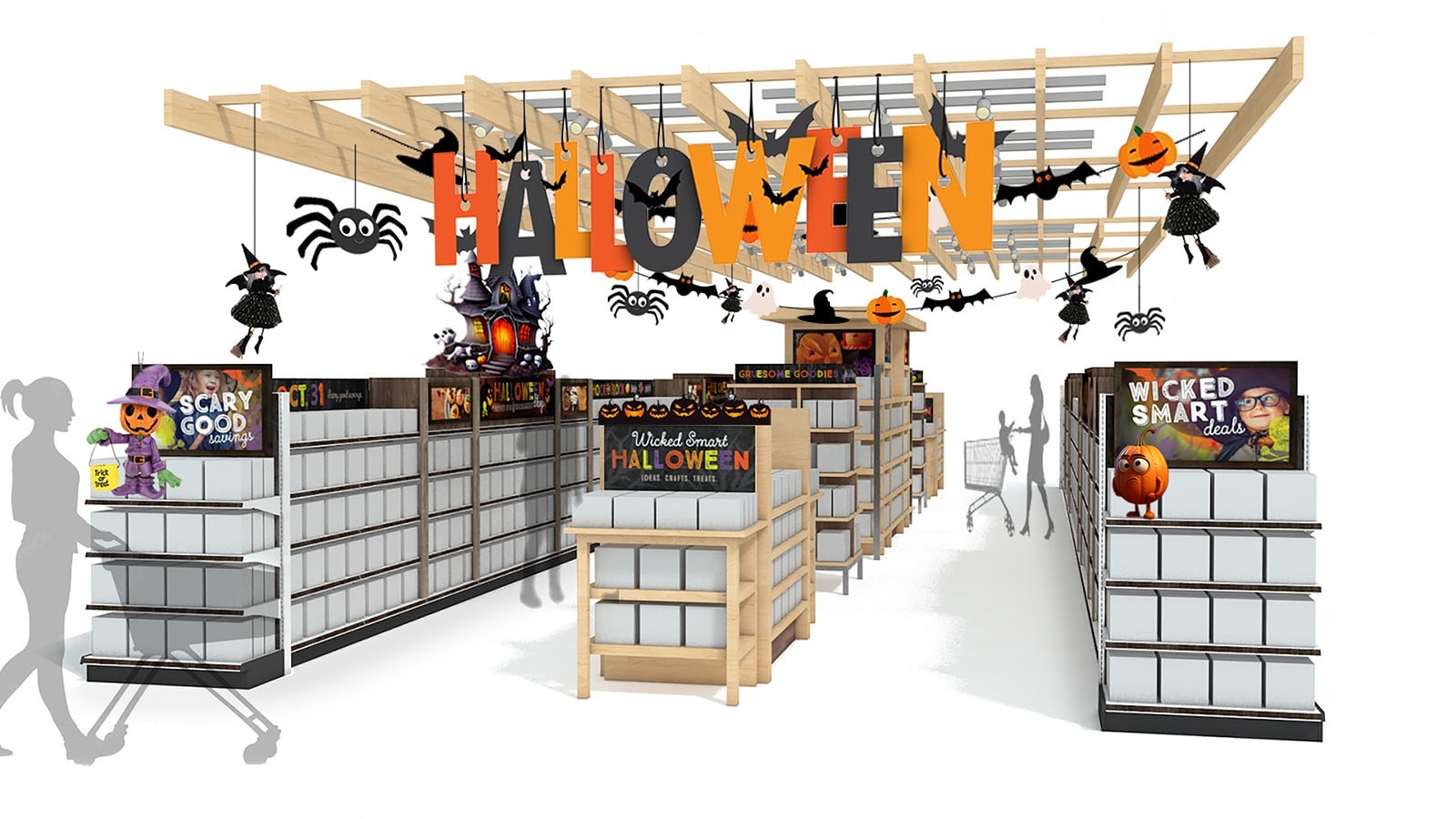 Halloween Display and Store Layout